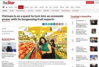 The Star: Việt Nam trên đường trở thành cường quốc kinh tế nhờ tăng trưởng xuất khẩu trái cây