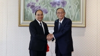Chủ tịch nước Nguyễn Xuân Phúc hội kiến Chủ tịch Hạ viện Nhật Bản