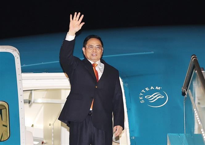Thủ tướng Phạm Minh Chính lên đường dự Hội nghị COP26, thăm và làm việc tại Anh, thăm chính thức Pháp. (Nguồn: TTXVN)