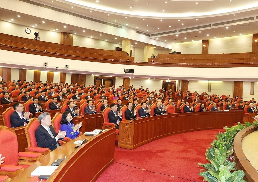 Thông báo Hội nghị lần thứ sáu Ban Chấp hành Trung ương Đảng khóa XIII | Chính trị | Vietnam+ (VietnamPlus)