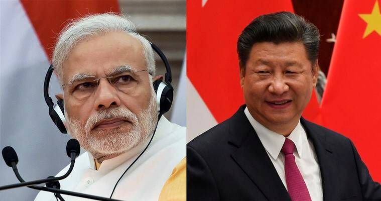 Thủ tướng Ấn Độ Narendra Modi và Chủ tịch Trung Quốc Tập Cận Bình sẽ “đối mặt” tại Hội nghị Thượng đỉnh BRICS. (Nguồn: Indian Express)