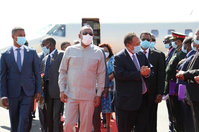 Thủ tướng Sudan Abdalla Hamdok thăm Ethiopia ngày 13/12. (Nguồn: Arab news)