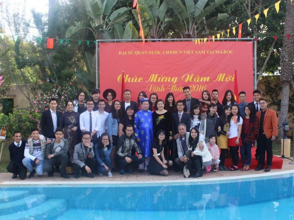 Cộng đồng người Việt tại Morocco đón Tết tại Đại sứ quán