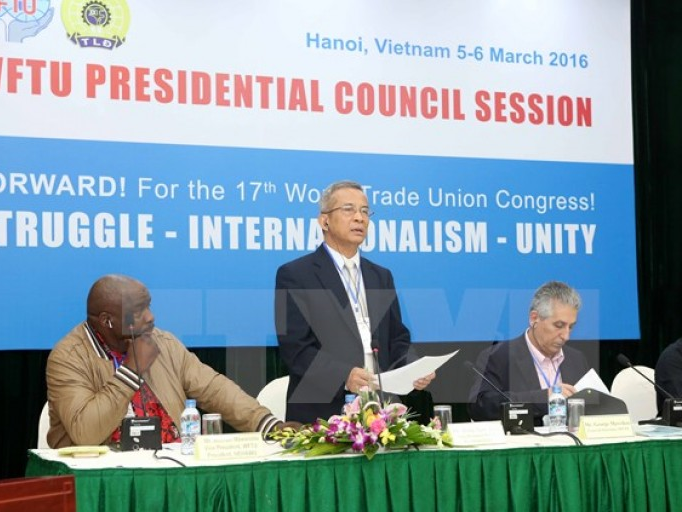 Liên hiệp Công đoàn Thế giới ủng hộ Việt Nam trong vấn đề Biển Đông