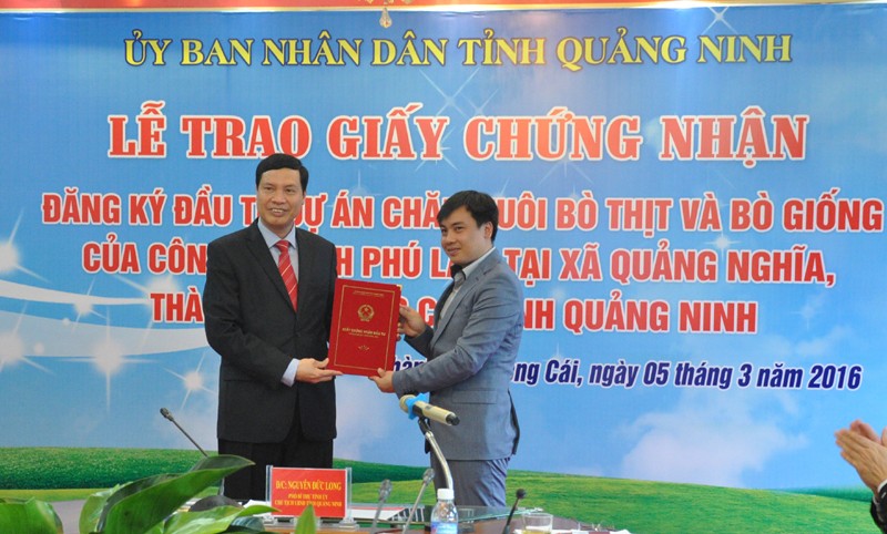 trien khai du an nuoi bo lon nhat quang ninh