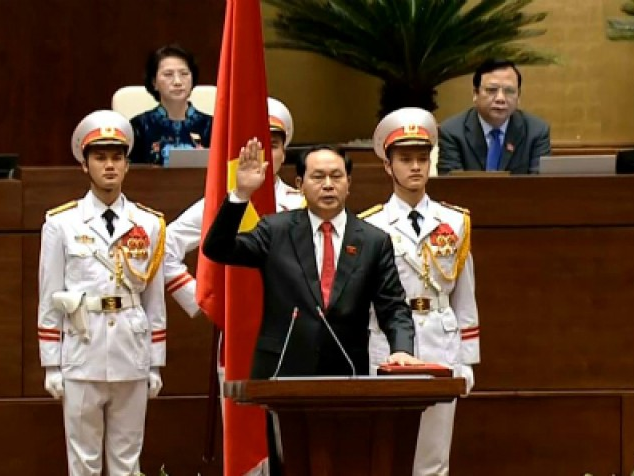Điện mừng Chủ tịch nước Trần Đại Quang nhậm chức