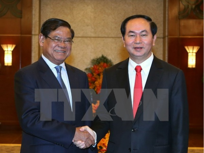 Chủ tịch nước Trần Đại Quang tiếp Phó Thủ tướng Campuchia