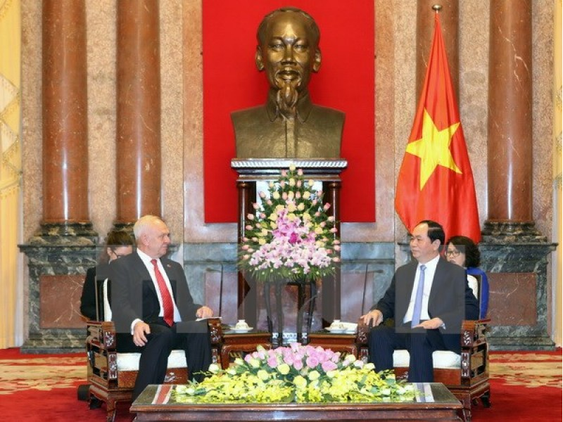 Chủ tịch nước Trần Đại Quang tiếp Đại sứ Liên bang Nga