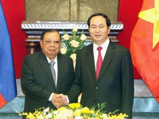 Chủ tịch nước Trần Đại Quang hội kiến Tổng Bí thư, Chủ tịch nước Lào