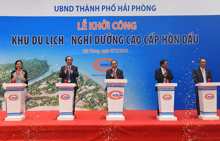 Thủ tướng dự lễ khởi công dự án du lịch Hòn Dấu (Hải Phòng)