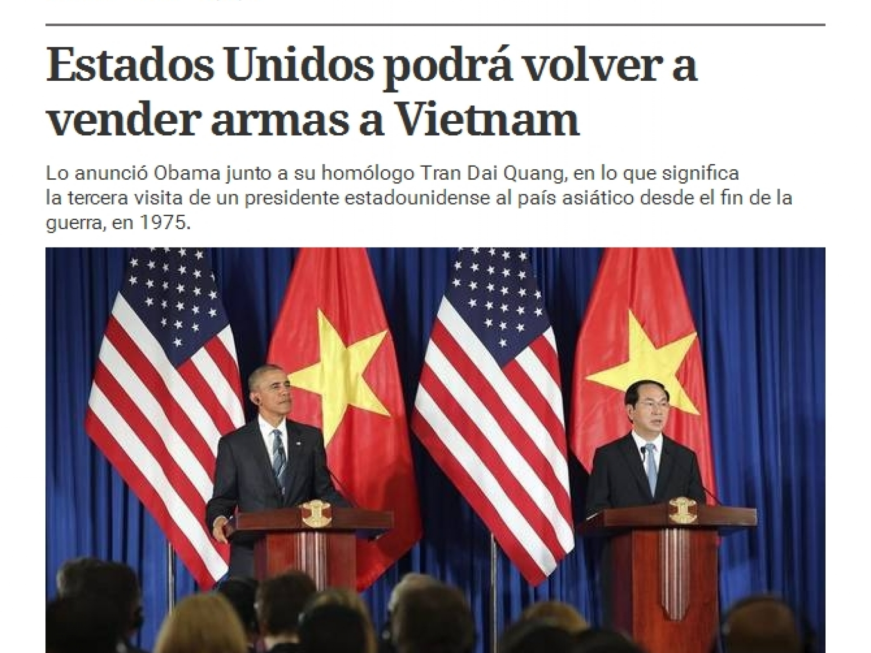 Truyền thông châu Mỹ đưa tin về chuyến thăm Việt Nam của ông Obama