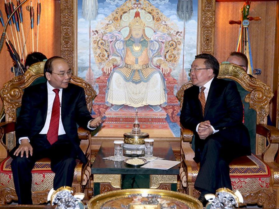 Thủ tướng hội kiến Tổng thống Mông Cổ