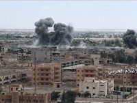 syria doan xe vien tro lhq tiep tuc bi khong kich