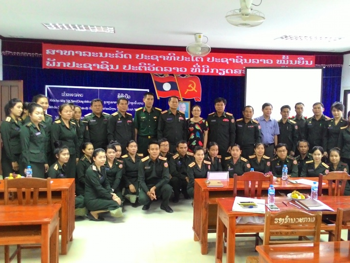 Khai giảng lớp học tiếng Việt cho cán bộ Quân Y Lào