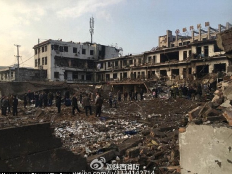 Nổ tòa nhà tại Trung Quốc làm hơn 100 người thương vong