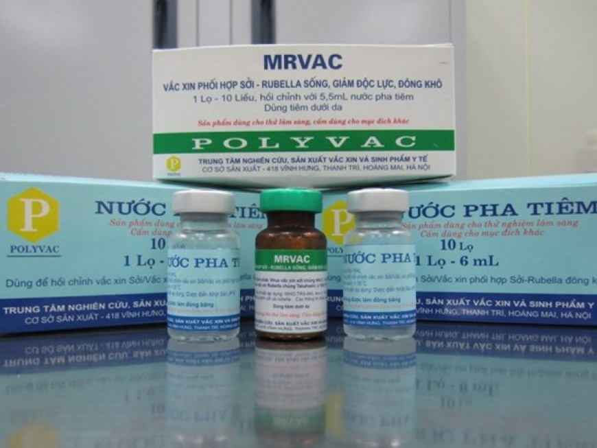 Việt Nam sản xuất thành công vaccine phối hợp sởi-rubella