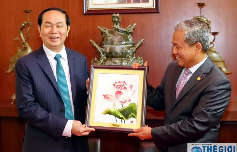 Chủ tịch nước Trần Đại Quang thăm Đại sứ quán Việt Nam tại Italy