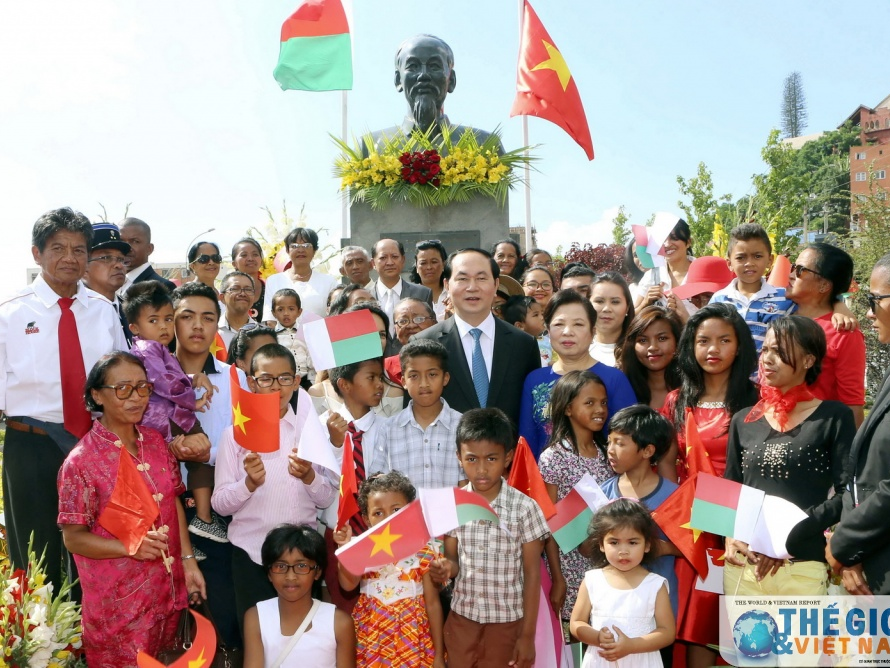 Cuộc gặp đặc biệt của Chủ tịch nước với cộng đồng người Madagascar gốc Việt