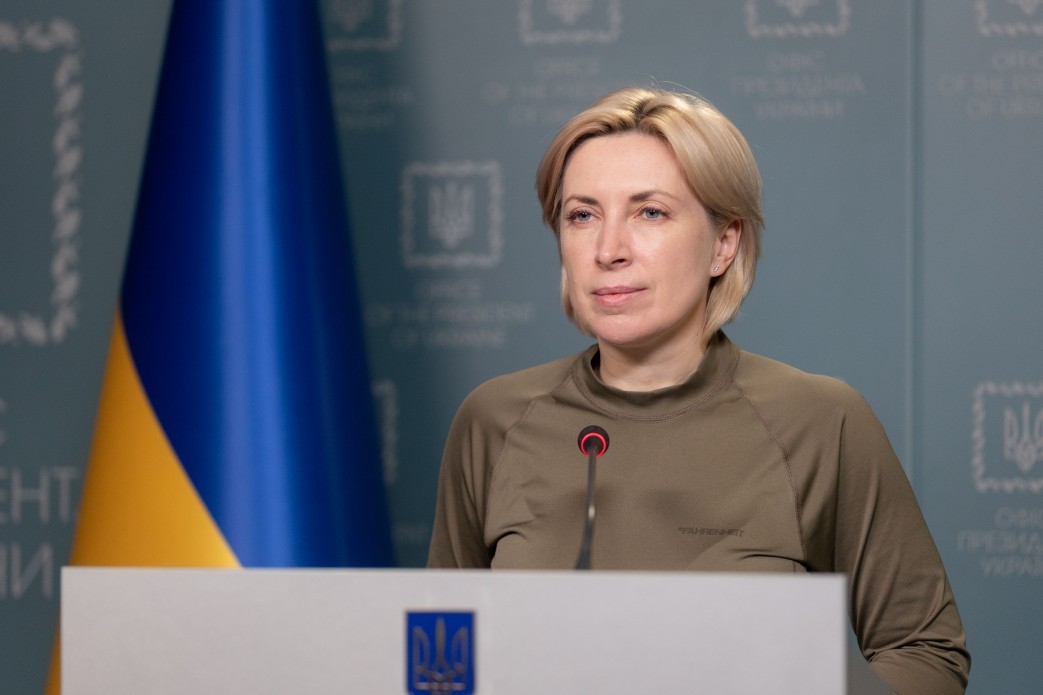 Phó Thủ tướng Ukraine Iryna Vereshchuk thông báo nước này nhất trí sử dụng 9 hành lang nhân đạo để giúp người dân sơ tán. (Nguồn: president.gov.ua)
