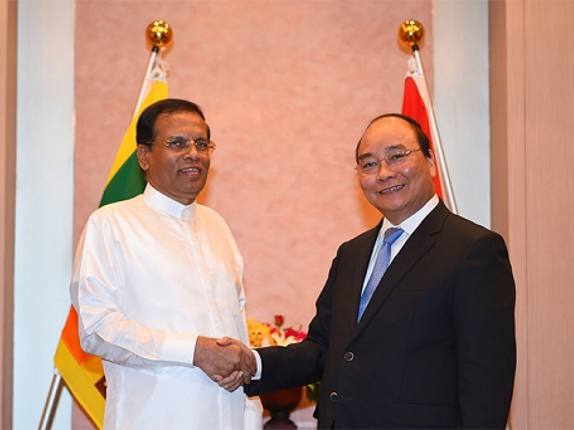 Thủ tướng hội kiến Tổng thống Sri Lanka và Tổng thư ký Liên hợp quốc