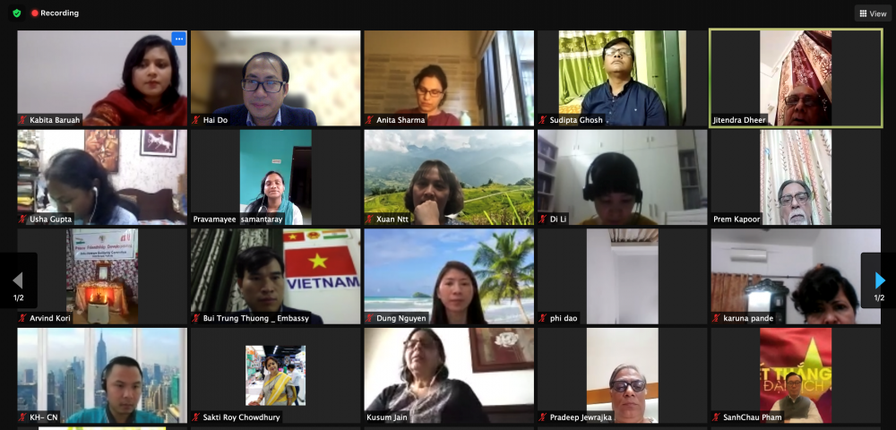 Ủy ban Đoàn kết Ấn-Việt (IVSC) chức buổi gặp mặt trực tuyến để chia sẻ về tình cảm đối với Bác Hồ.