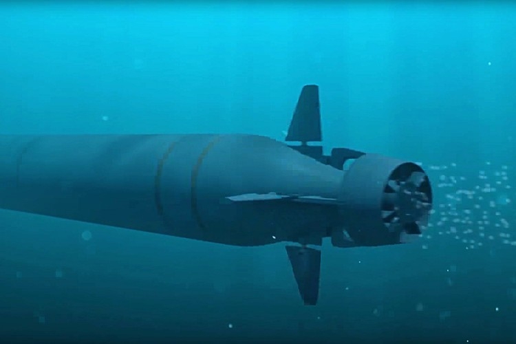 Những thiết bị quân sự ‘biết tư duy’ mới nhất của Nga. Trong hình: Tàu ngầm Poseidon.