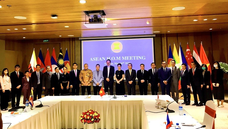 họp thường kỳ các Trưởng Cơ quan đại diện các nước ASEAN tại Myanmar.