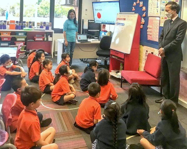 A Vietnamese language class. (Source: baoquocte.vn)