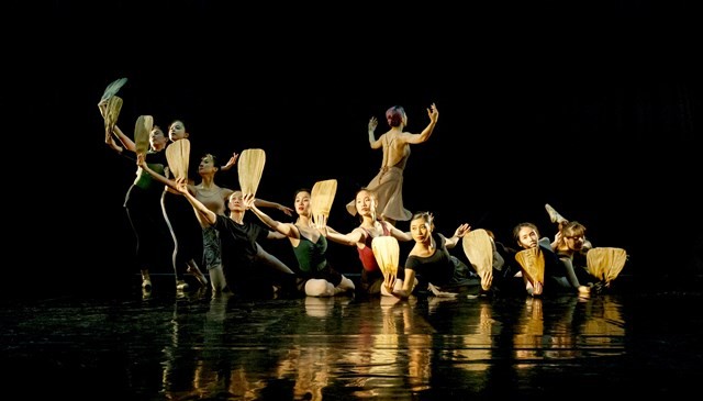 Một cảnh trong vở ballet “Kiều” do bà Tuyết Minh dàn dựng. (Nguồn: Đại đoàn kết) 