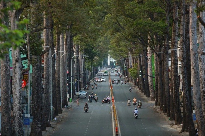 Đường phố TP. Hồ Chí Minh trong những ngày giãn cách xã hội nhằm chống dịch Covid-19. (Nguồn: Dân trí)