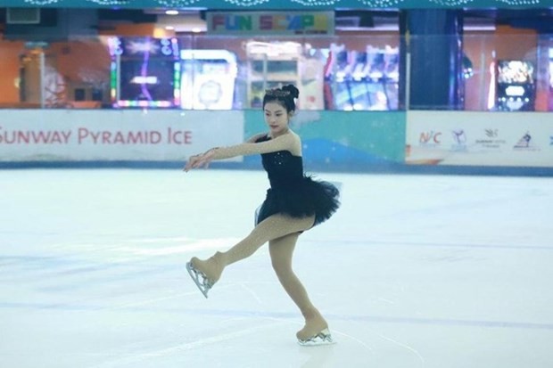 A figure skater of Vietnam. (Source: VOV)