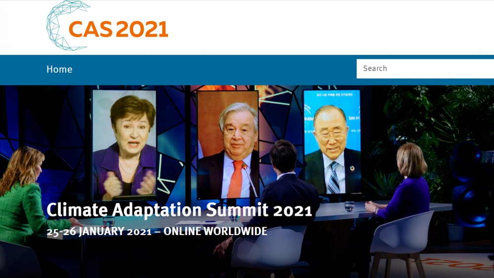Hội nghị thượng đỉnh về thích ứng với biến đổi khí hậu CAS 2021 được tổ chức tại Hà Lan 