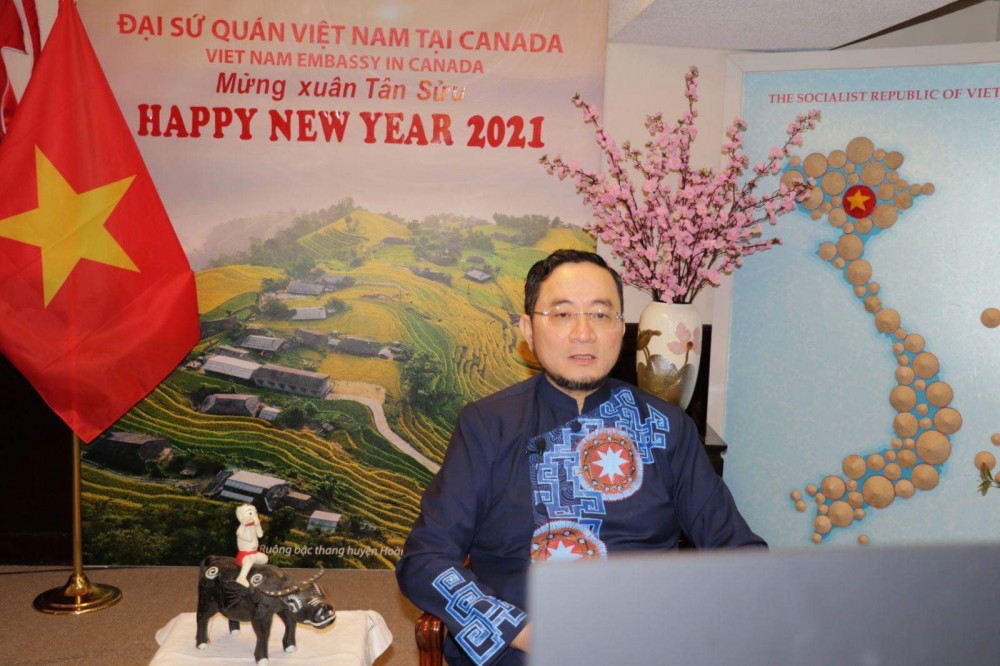 Đại sứ Việt Nam tại Canada Phạm Cao Phong tham dự và phát biểu tại sự kiện.