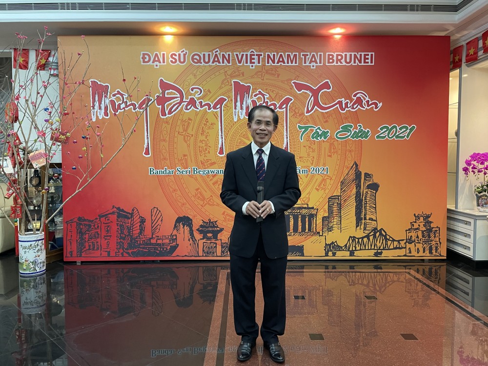 Đại sứ Trần Văn Khoa phát biểu sự kiện Tết Cộng đồng chào Xuân Tân Sửu 2021 
