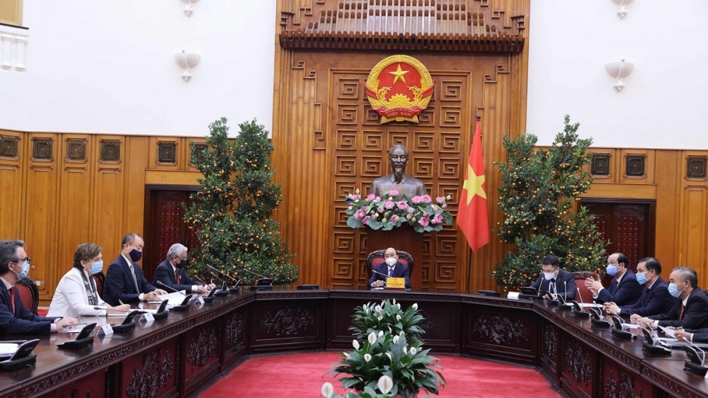 Thủ tướng Nguyễn Xuân Phúc tiếp các đại sứ, trưởng đại diện các tổ chức Liên hợp quốc ở Việt Nam