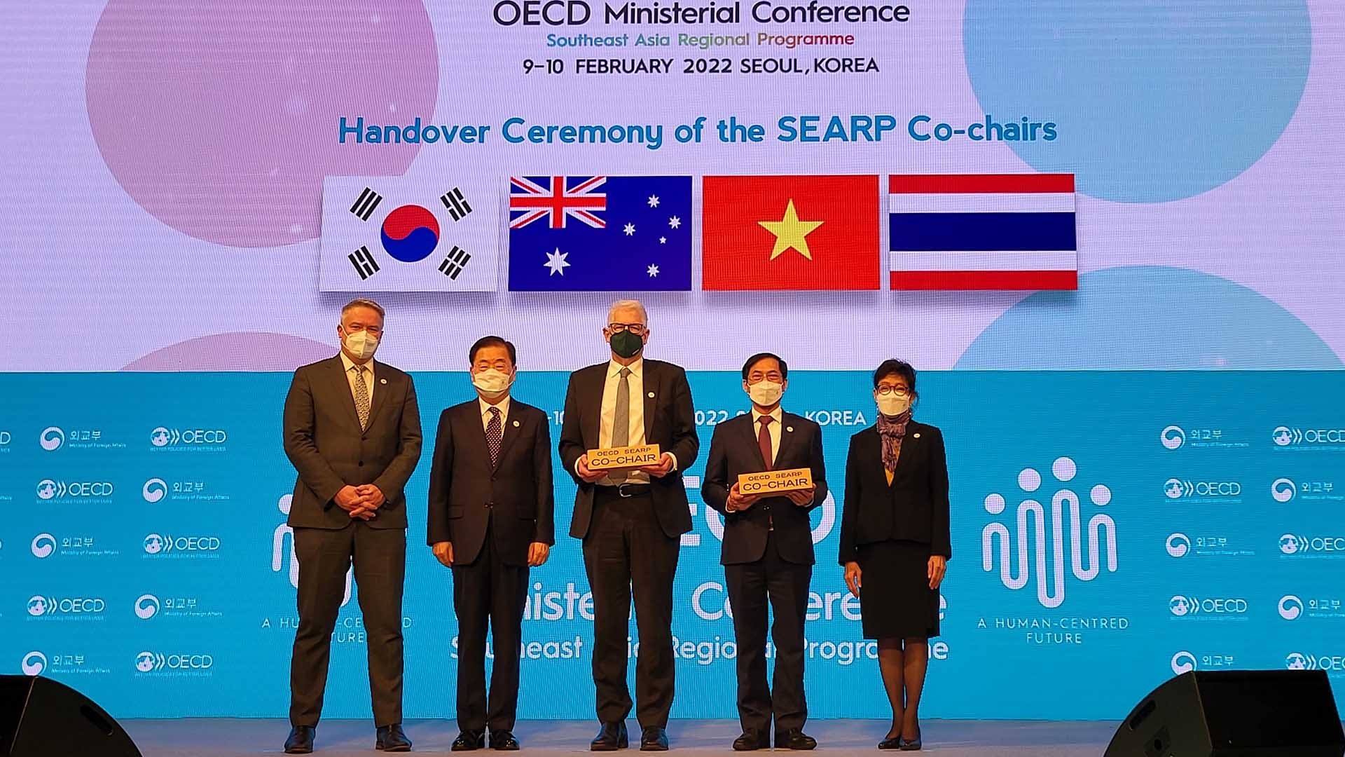 Việt Nam và Australia chính thức tiếp nhận vai trò Đồng Chủ tịch Chương trình SEARP giai đoạn 2022- 2025 từ Hàn Quốc và Thái Lan. (Nguồn: TTXVN)