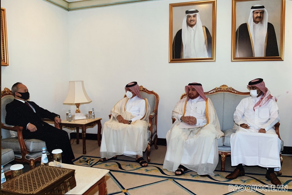 Đại sứ Trần Đức Hùng trình Ủy nhiệm thư lên Quốc vương Qatar