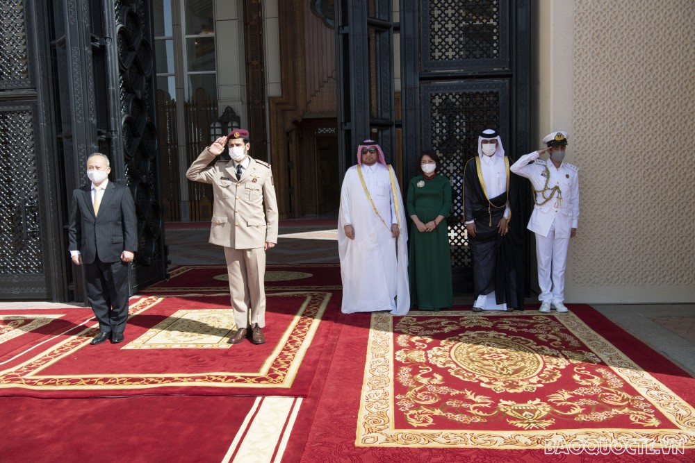 Đại sứ Trần Đức Hùng trình Ủy nhiệm thư lên Quốc vương Qatar