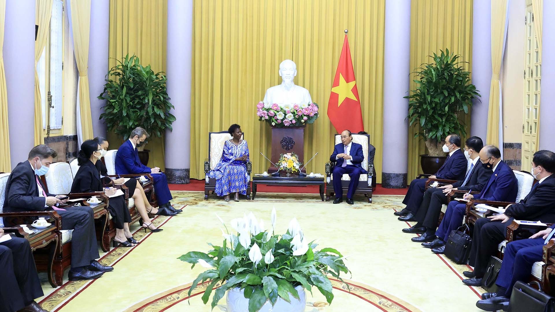 Chủ tịch nước khẳng định Việt Nam sẽ tiếp tục phát huy vai trò là thành viên tích cực, có trách nhiệm của Pháp ngữ. (Nguồn: TTXVN)