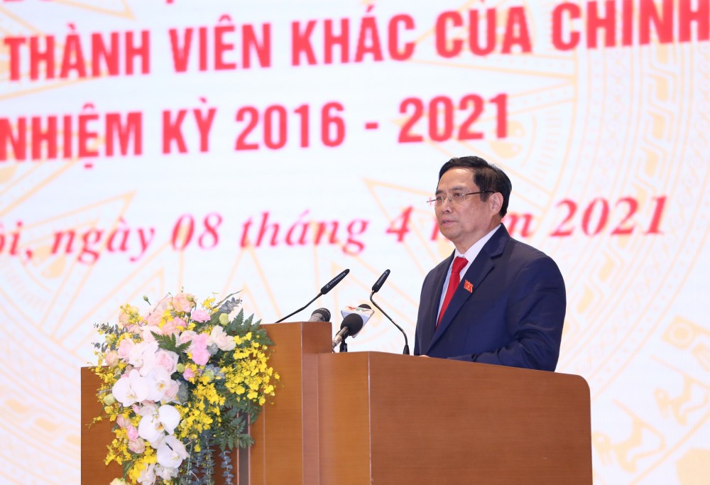 Trong ảnh: Thủ tướng Chính phủ Phạm Minh Chính phát biểu tại Lễ bàn giao. Ảnh: TTXVN