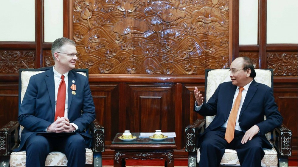 Chủ tịch nước Nguyễn Xuân Phúc tiếp Đại sứ Hoa Kỳ tại Việt Nam