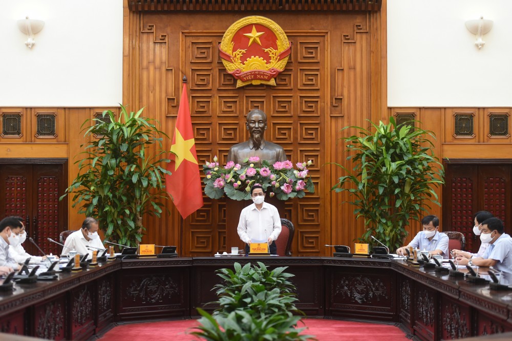 Thủ tướng Chính phủ Phạm Minh Chính đã chủ trì cuộc họp về công tác phòng, chống dịch COVID-19