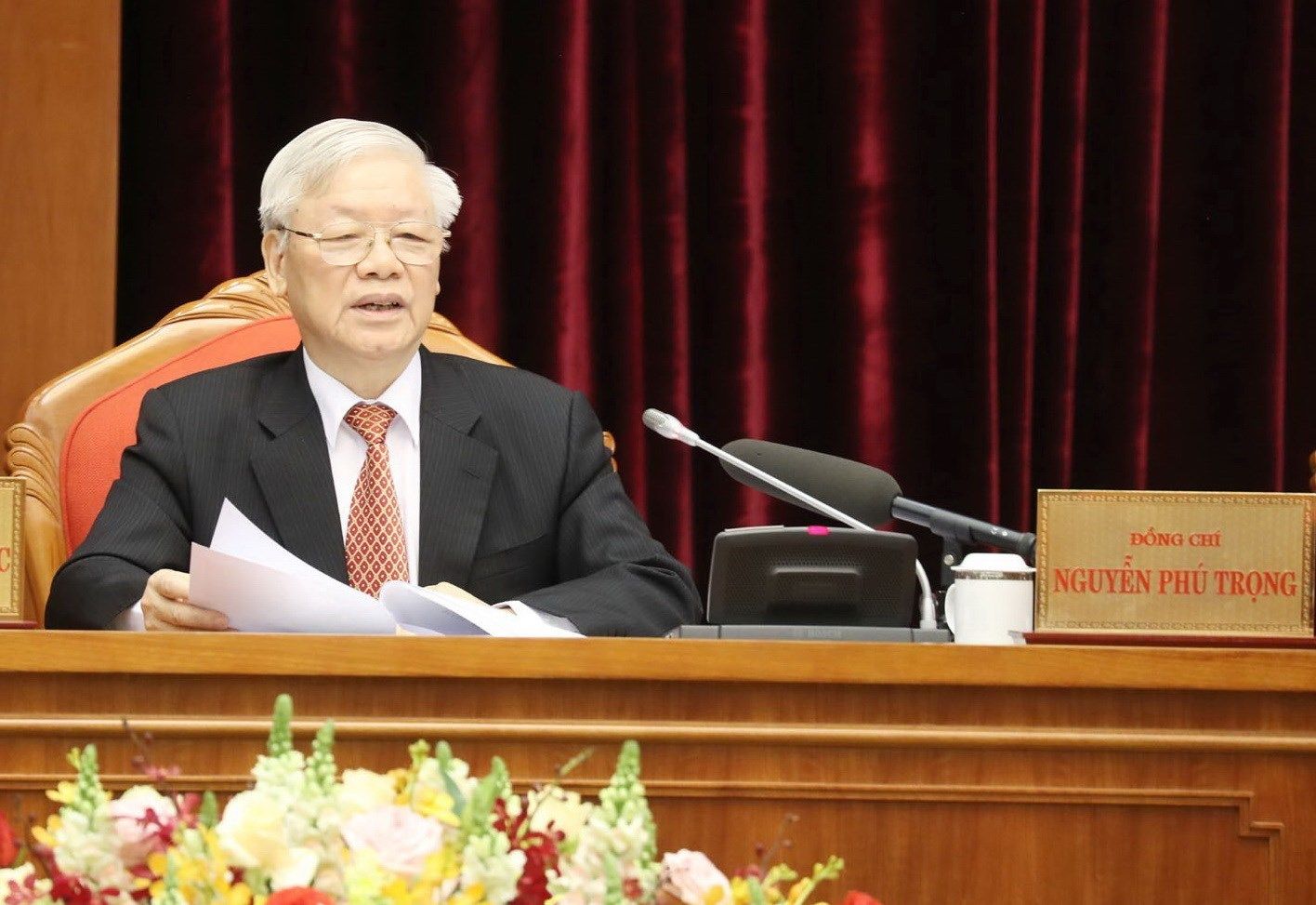 Phát biểu của Tổng Bí thư, Chủ tịch nước Nguyễn Phú Trọng khai mạc Hội nghị Trung ương 12