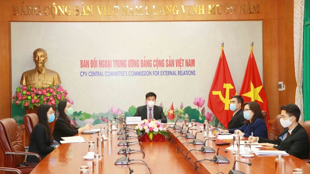 Đoàn đại biểu Đảng Cộng sản Việt Nam tham dự Hội nghị trực tuyến đặc biệt lần thứ 2 về đại dịch Covid-19