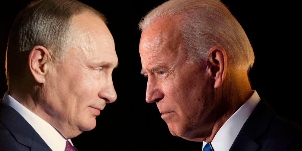 Tổng thống Mỹ Joe Biden và Tổng thống Nga V. Putin (Nguồn: Getty)