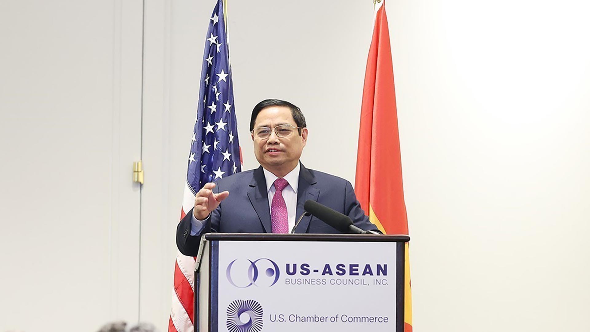 Thủ tướng Phạm Minh Chính làm việc với Cộng đồng doanh nghiệp Hoa Kỳ