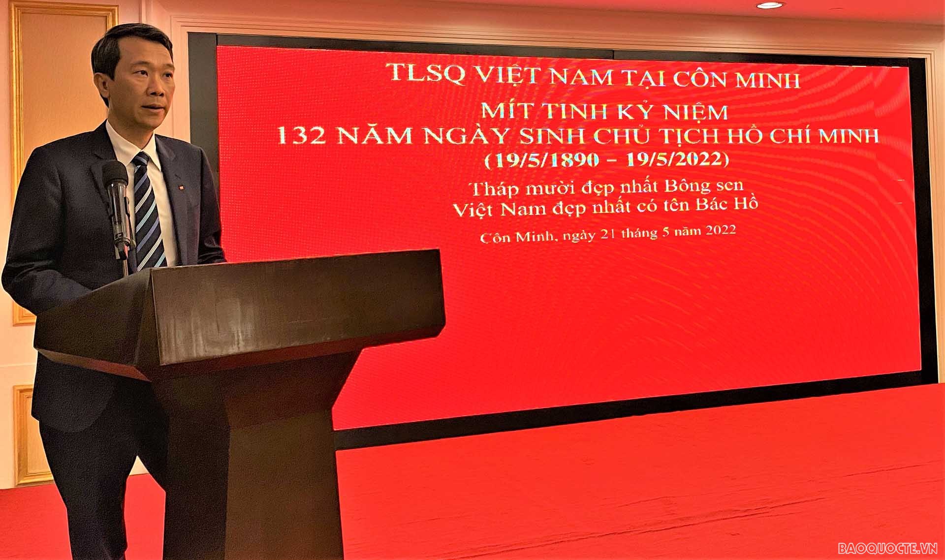 Tổng lãnh sự Nguyễn Trung Hiếu phát biểu.