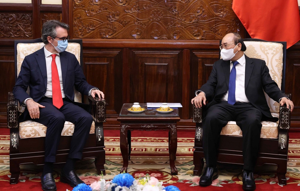 Chủ tịch nước Nguyễn Xuân Phúc tiếp Đại sứ, Trưởng phái đoàn EU tại Việt Nam