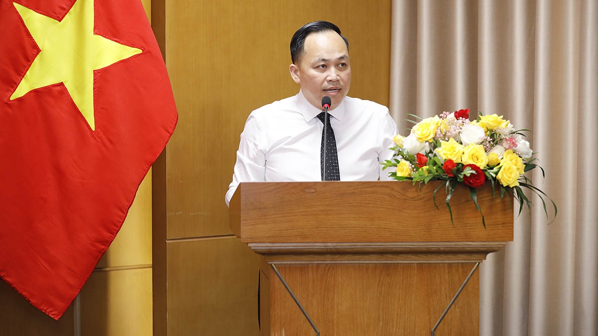 Ông Lê Trung Tuấn, Chủ tịch Hội đồng quản lý Viện PSD phát biểu tại Hội nghị.