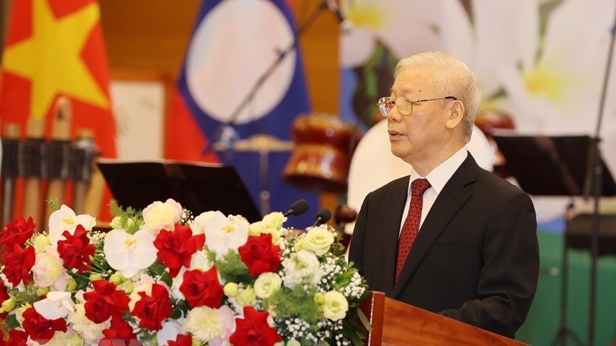 Diễn văn của Tổng Bí thư Nguyễn Phú Trọng tại chiêu đãi trọng thể chào mừng Tổng Bí thư, Chủ tịch nước Lào